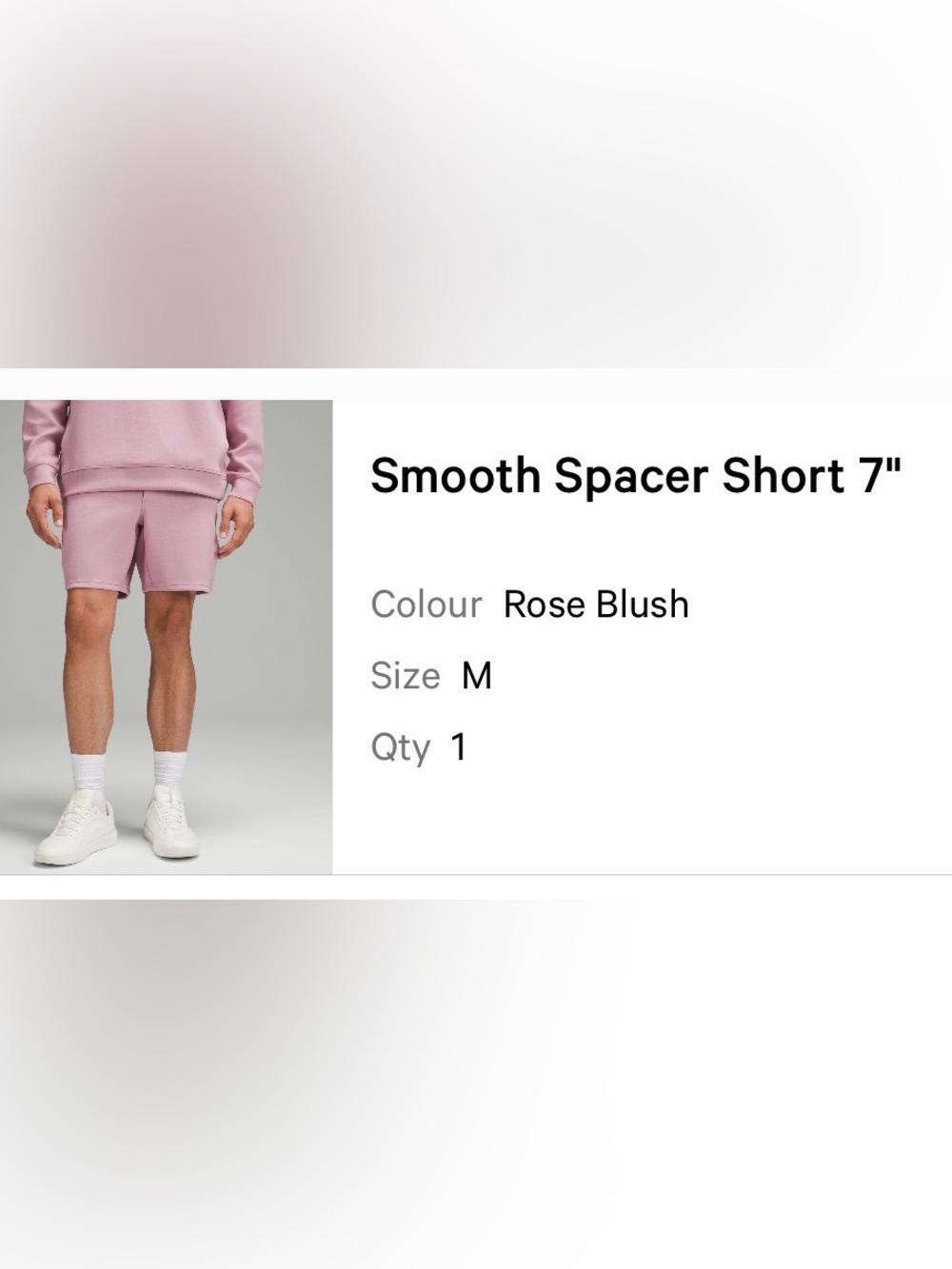 Lululemon smooth spacer short 7” - Picture 7 of 7